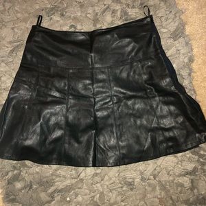 Leather skirt